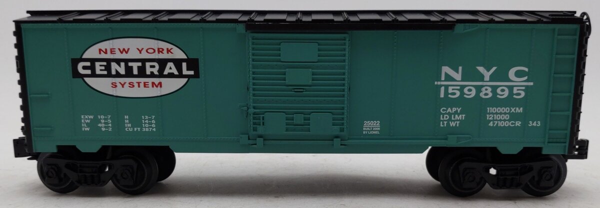 Lionel 6-25022 O Gauge New York Central Boxcar #159895 EX