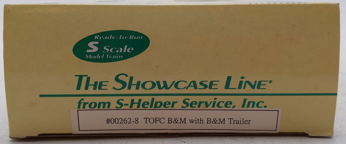 S-Helper 00262-8 S Scale B&M TOFC w/ B&M Trailer #5205 EX/Box
