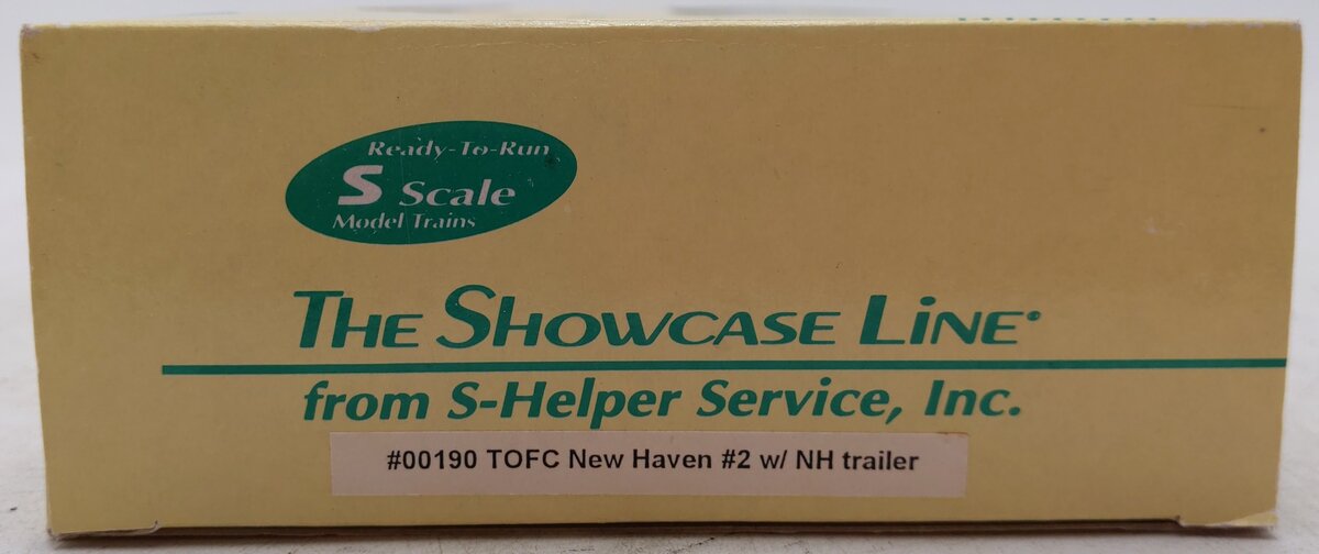 S-Helper 00190 "S" Scale New Haven Flatcar with New Haven Trailer EX/Box