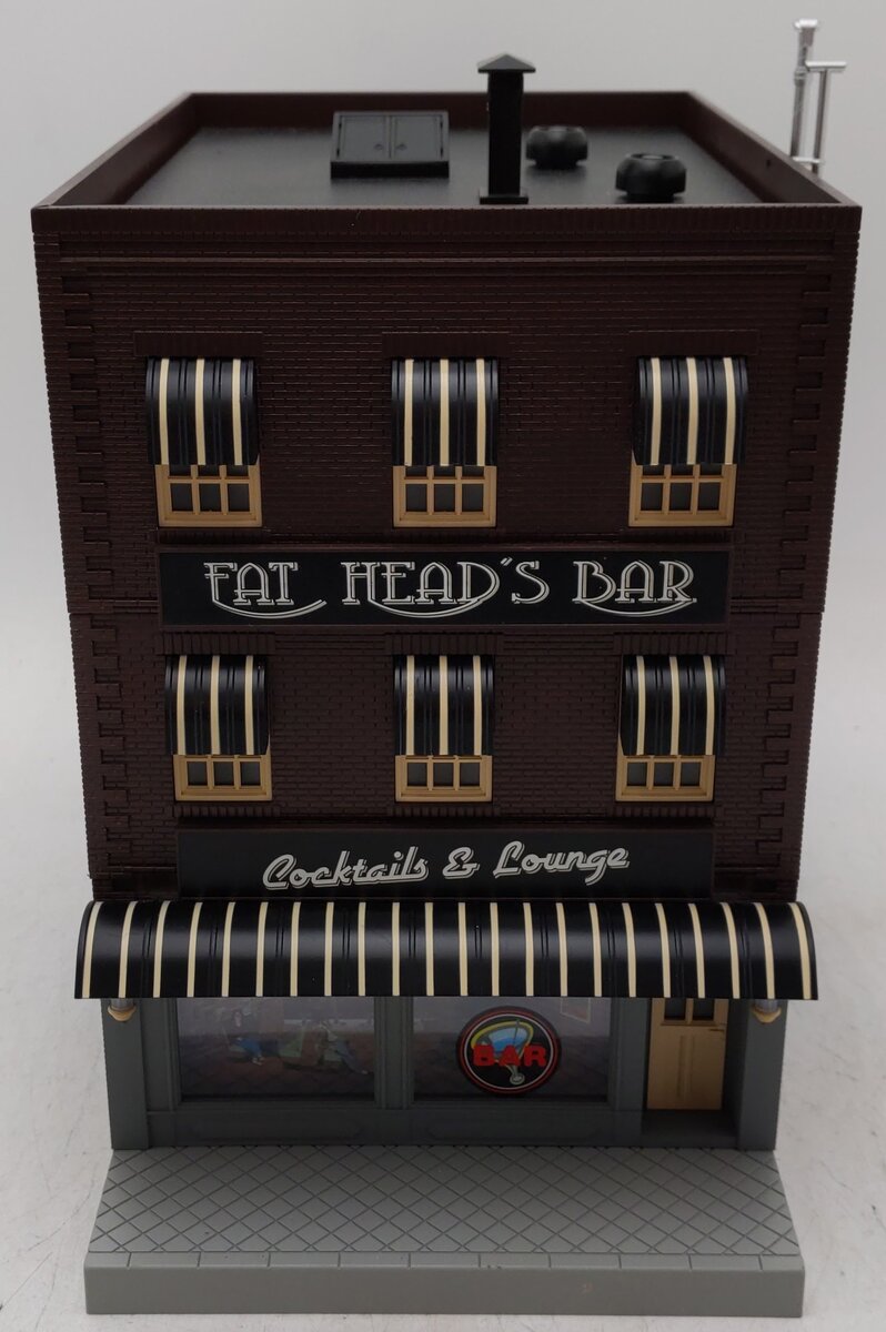 MTH 30-90439 O Fat Heads Bar 3-Story City Building w/Fire Escape EX