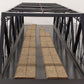 O Gauge Black Metal Trestle Bridge w/Lights VG