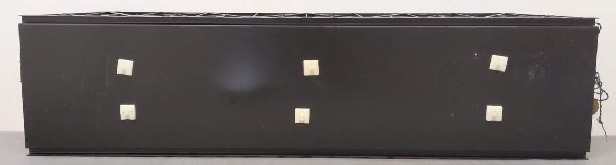 O Gauge Black Metal Trestle Bridge w/Lights VG