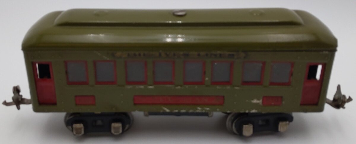Lionel 610 Vintage O Gauge Prewar Tinplate The Ives Lines Pullman Passenger Car VG