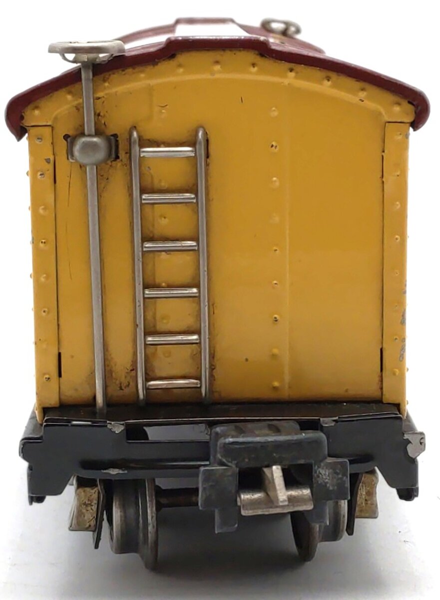 Lionel 814 Vintage O Prewar Yellow Brown Automobile Furniture Boxcar VG