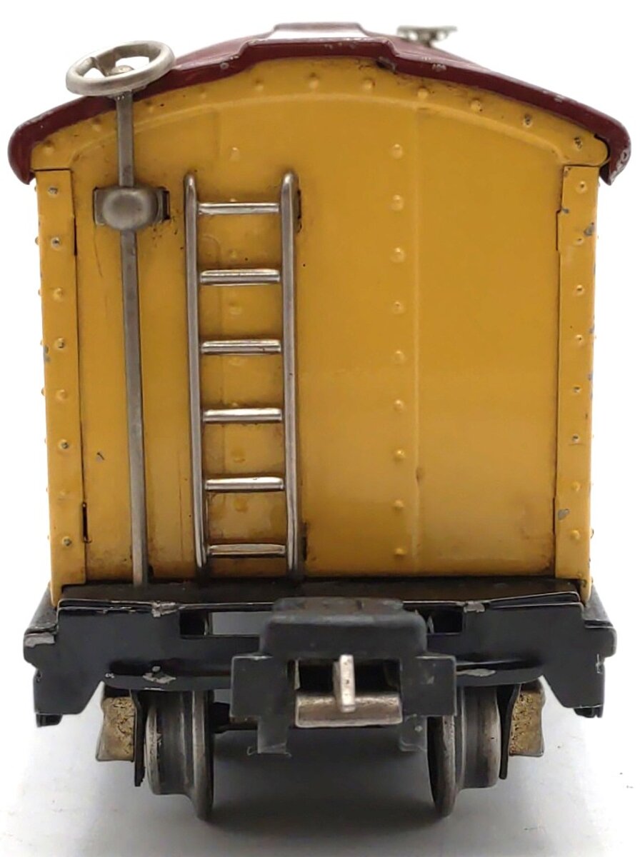 Lionel 814 Vintage O Prewar Yellow Brown Automobile Furniture Boxcar VG
