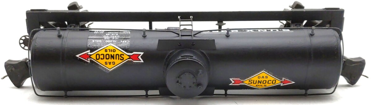 Lionel 2955 Vintage O Gauge Prewar Sunoco Die-Cast Single Dome Tank Car