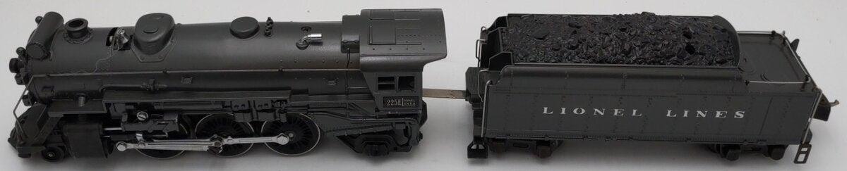 Lionel 225E Vintage O 2-6-2 Diecast Grey Steam Locomotive w/2235W Tender
