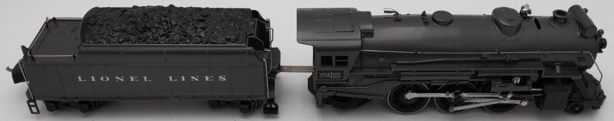 Lionel 225E Vintage O 2-6-2 Diecast Grey Steam Locomotive w/2235W Tender