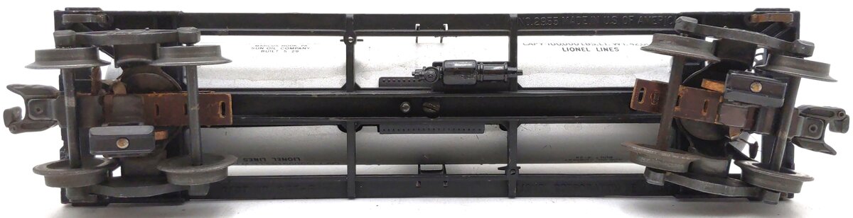Lionel 2755 Vintage O Prewar Sunoco Metal Single Dome Tank Car