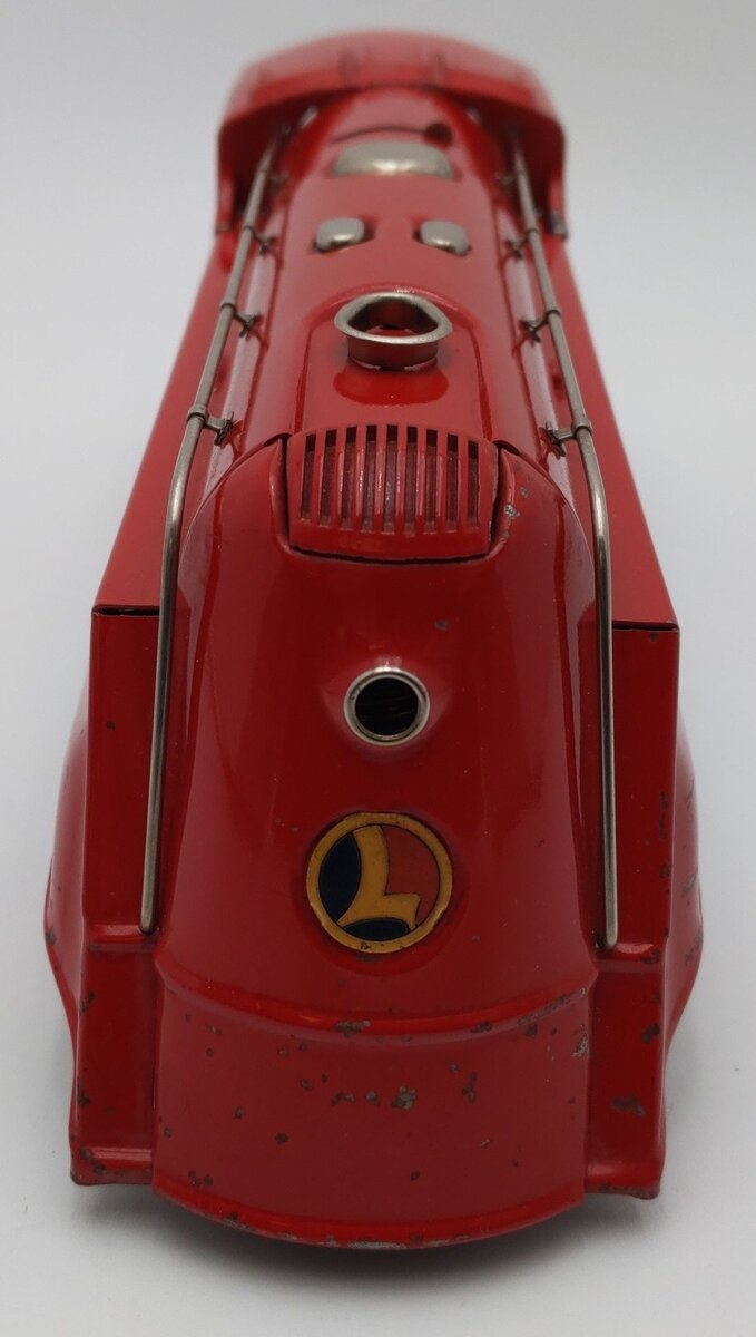 Lionel 264E Vintage O Red LL Commodore Vanderbilt Steam Locomotive VG