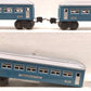 Lionel 2630S Vintage O Prewar Tinplate Blue/Silver Passenger Cars (Set of 3) VG