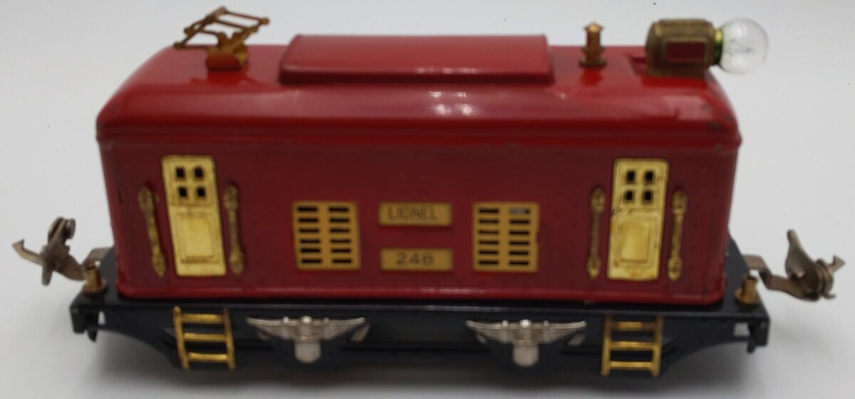 Lionel 248 Vintage O Prewar 0-4-0 Tinplate Powered Electric Locomotive VG
