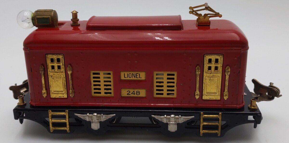 Lionel 248 Vintage O Prewar 0-4-0 Tinplate Powered Electric Locomotive VG