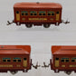 Lionel 529S Vintage O Prewar Terra Cotta Passenger Car Set: 529, 529, 530 (3)