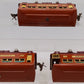 Lionel 529S Vintage O Prewar Terra Cotta Passenger Car Set: 529, 529, 530 (3)