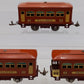 Lionel 529S Vintage O Prewar Terra Cotta Passenger Car Set: 529, 529, 530 (3)