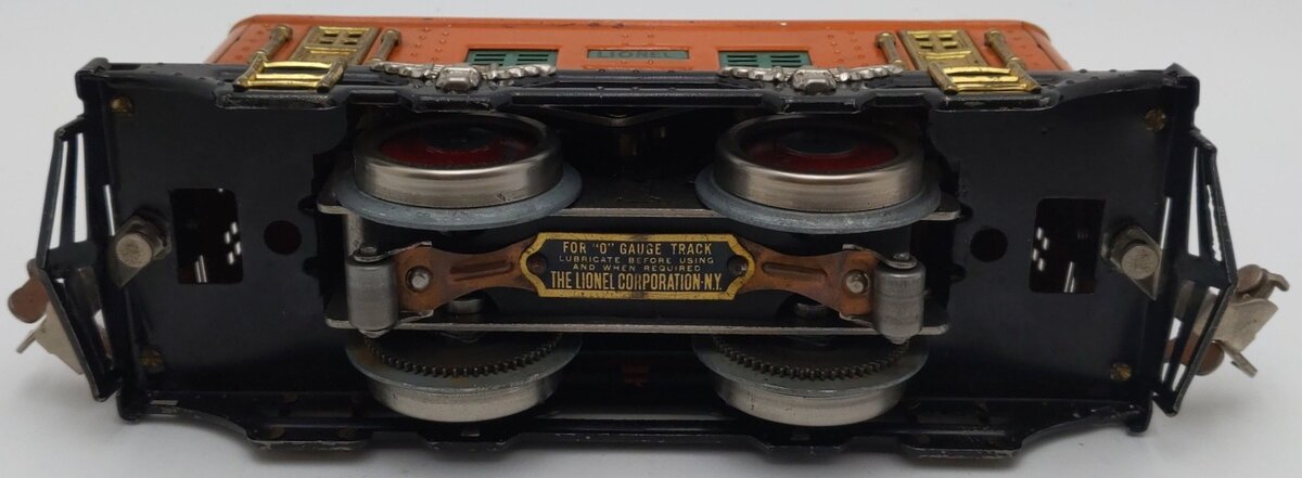 Lionel 248 0-4-0 Tinplate  Powered Electric Locomotive (Orange /Peacock) VG