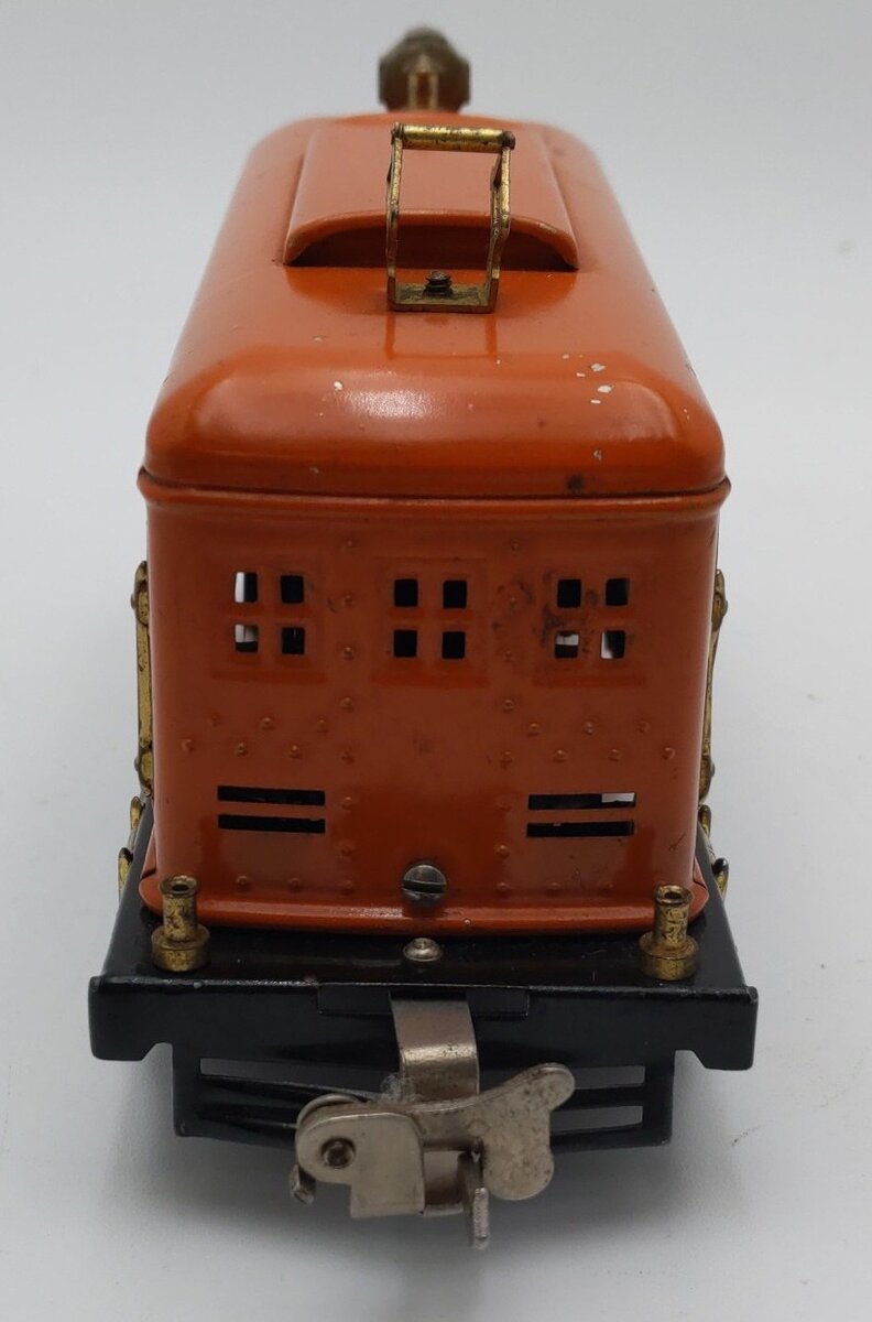 Lionel 248 0-4-0 Tinplate  Powered Electric Locomotive (Orange /Peacock) VG