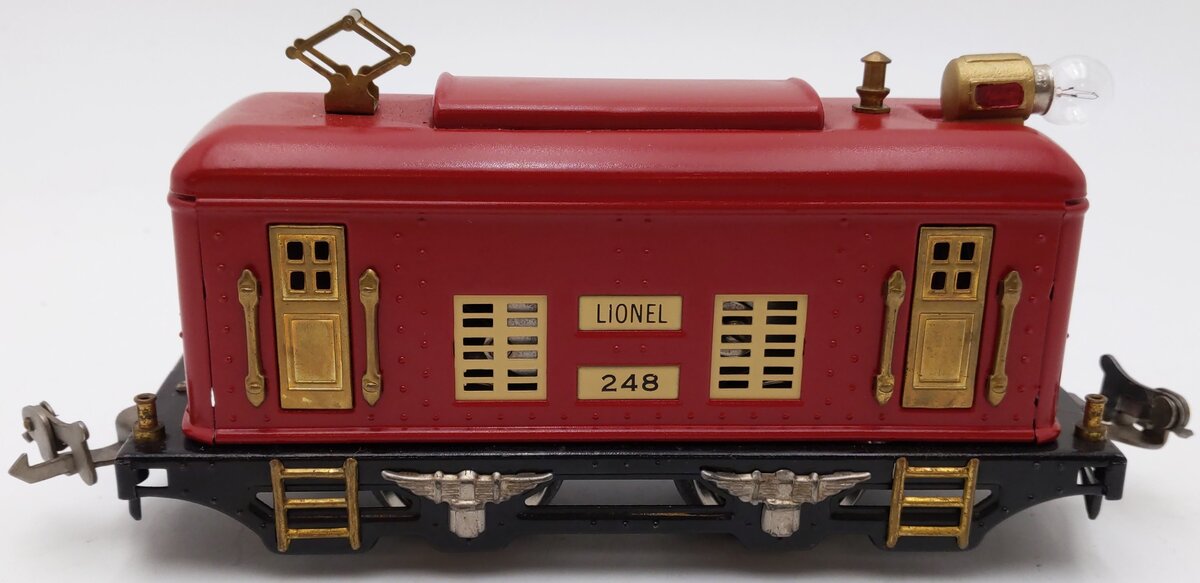 Lionel 248 Vintage O Prewar 0-4-0 Tinplate Powered Electric Locomotive