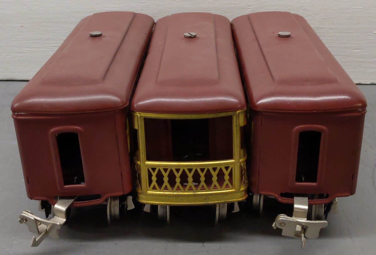 Lionel 607/608 Vintage O Lionel Lines Tinplate Pullman & Observation Cars [3]
