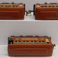 Lionel 529S Vintage O Prewar Terra Cotta Passenger Car Set: 529, 529, 530 (3)