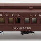 Lionel 2625 Vintage O Lionel Lines Madison Heavyweight Irvington Passenger Car VG