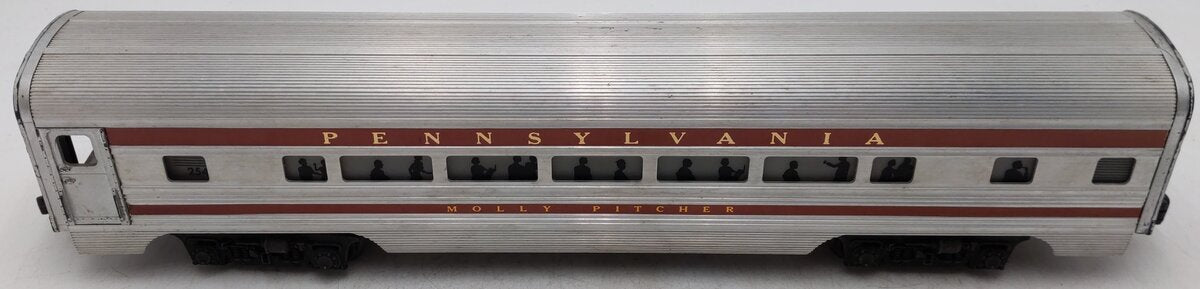 Lionel 2544 Vintage O Pennsylvania Molly Pitcher Aluminum Pullman Car VG