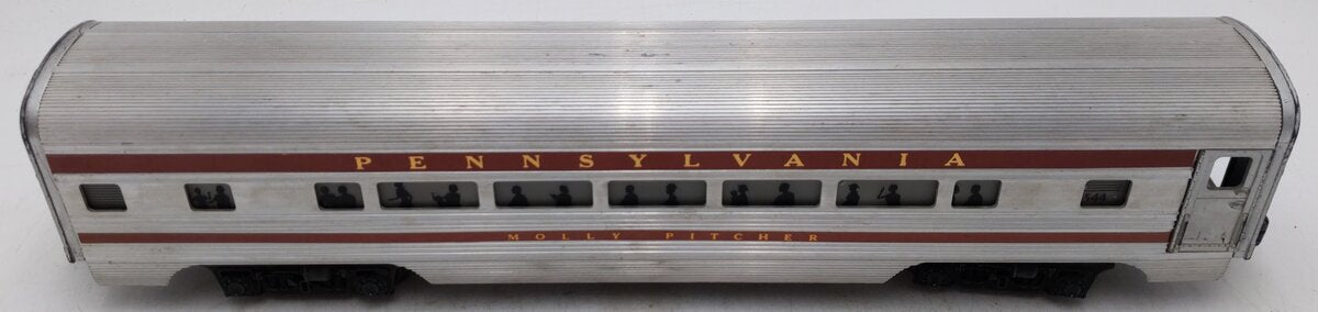 Lionel 2544 Vintage O Pennsylvania Molly Pitcher Aluminum Pullman Car VG