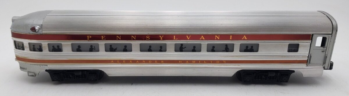 Lionel 2541 Vintage O Pennsylvania Alexander Hamilton Aluminum Observation Car VG