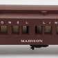 Lionel 2627 Vintage O Lionel Line  Madison Heavyweight Passenger Car