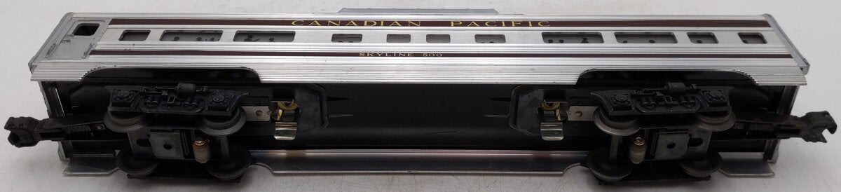 Lionel 2552 Vintage O Canadian Pacific Skyline 500 Aluminum Vista Dome Car VG