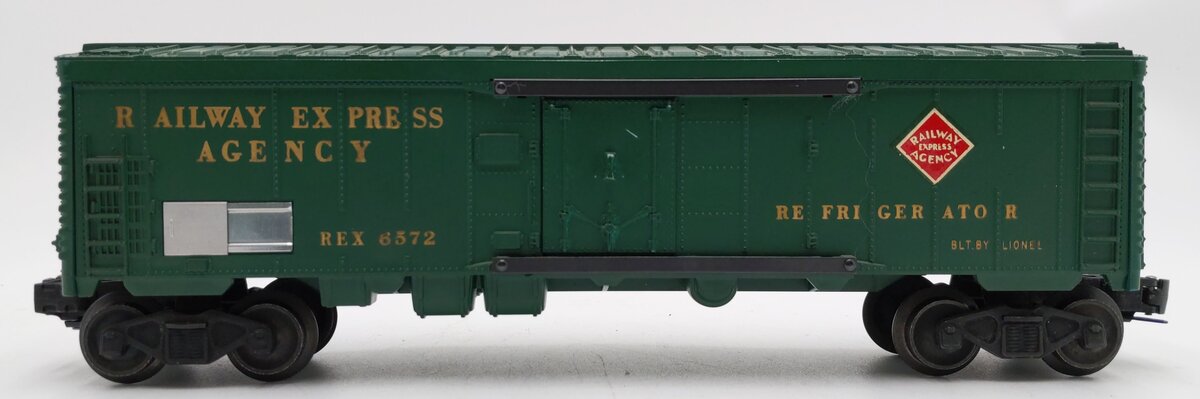 Lionel 6572 Vintage O Railway Express Reefer Car - Dark Green VG