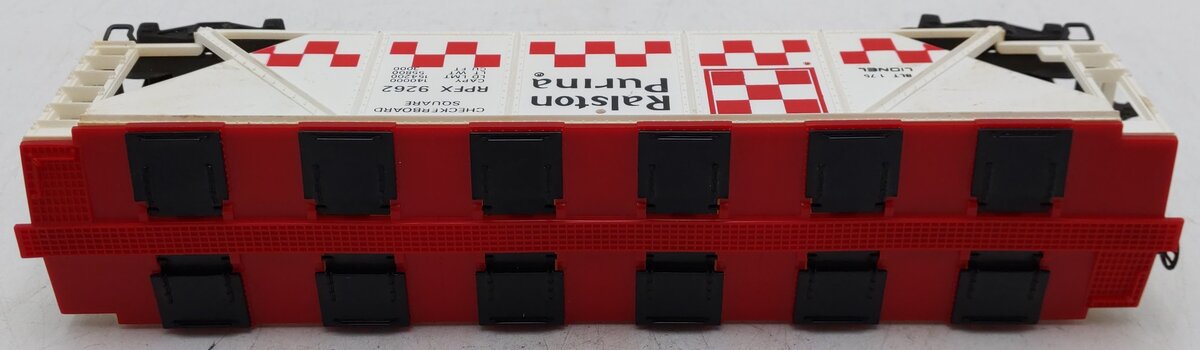 Lionel 6-9262 O Gauge Ralston Purina Checkerboard Quad Hopper EX