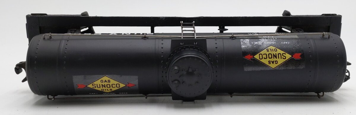 Lionel 2855 Vintage O Gauge Postwar Sunoco Black Semi-Scale Tank Car VG