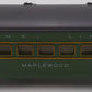 Lionel 2400 Vintage O Lionel Lines Green/Gray Maplewood Lighted Pullman Car VG