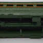 Lionel 2400 Vintage O Lionel Lines Green/Gray Maplewood Lighted Pullman Car VG