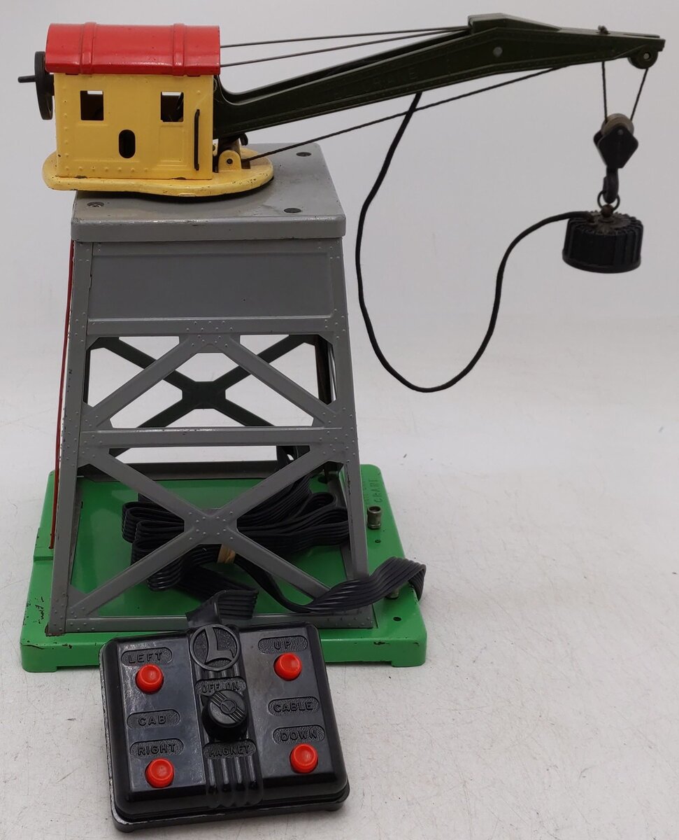 Lionel 165 Vintage O Operating Gantry Crane with Electromagnet EX
