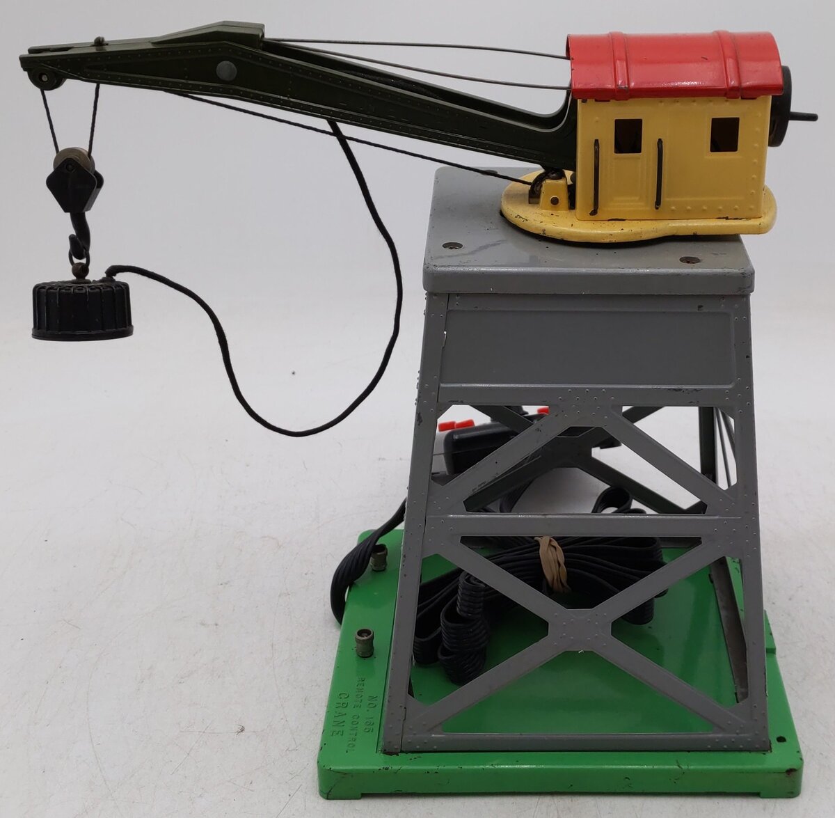 Lionel 165 Vintage O Operating Gantry Crane with Electromagnet EX