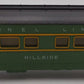Lionel 2401 Vintage O Lionel Lines Green/Gray Hillside Observation Car VG