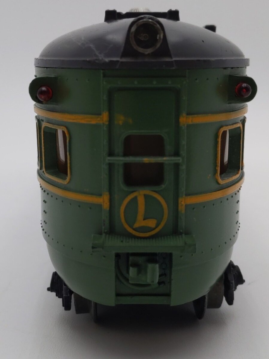 Lionel 2401 Vintage O Lionel Lines Green/Gray Hillside Observation Car VG