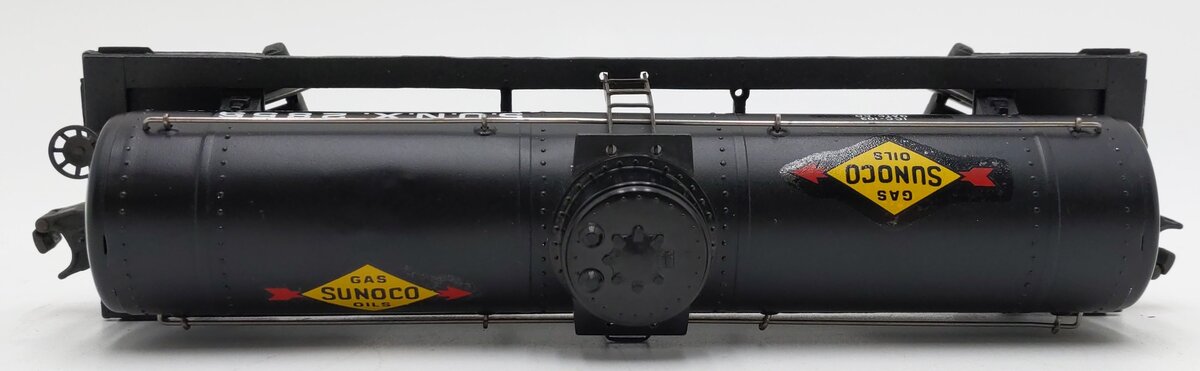 Lionel 2855 Vintage O Gauge Postwar Sunoco Black Semi-Scale Tank Car VG
