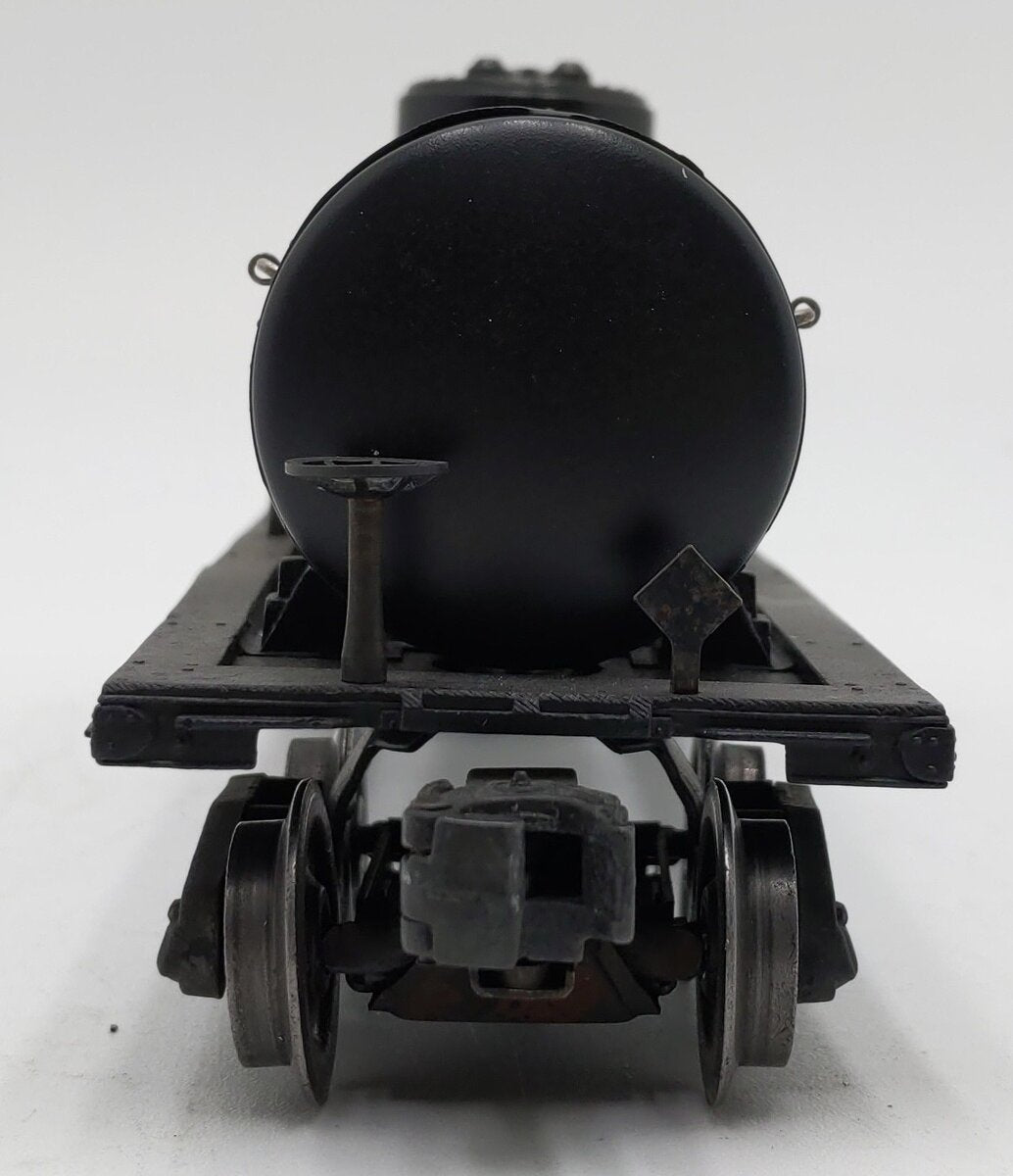 Lionel 2855 Vintage O Gauge Postwar Sunoco Black Semi-Scale Tank Car VG