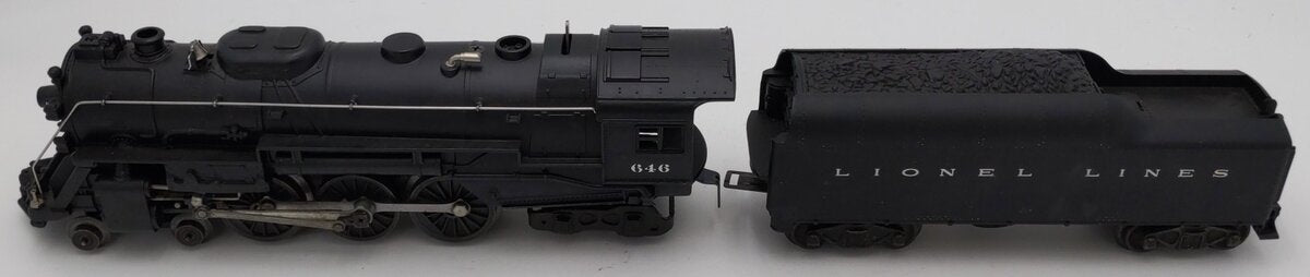 Lionel 646 Vintage O 4-6-4 Diecast Steam Locomotive & 2046W Whistle Tender