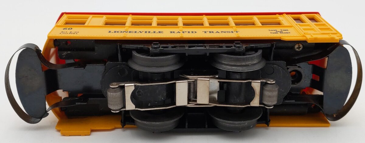 Lionel 60 Vintage O Gauge Postwar Lionelville Trolley with Black Lettering VG