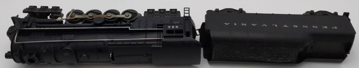 Lionel 682 Vintage O Postwar PRR 6-8-6 Steam Locomotive w/2046W-50 Tender VG
