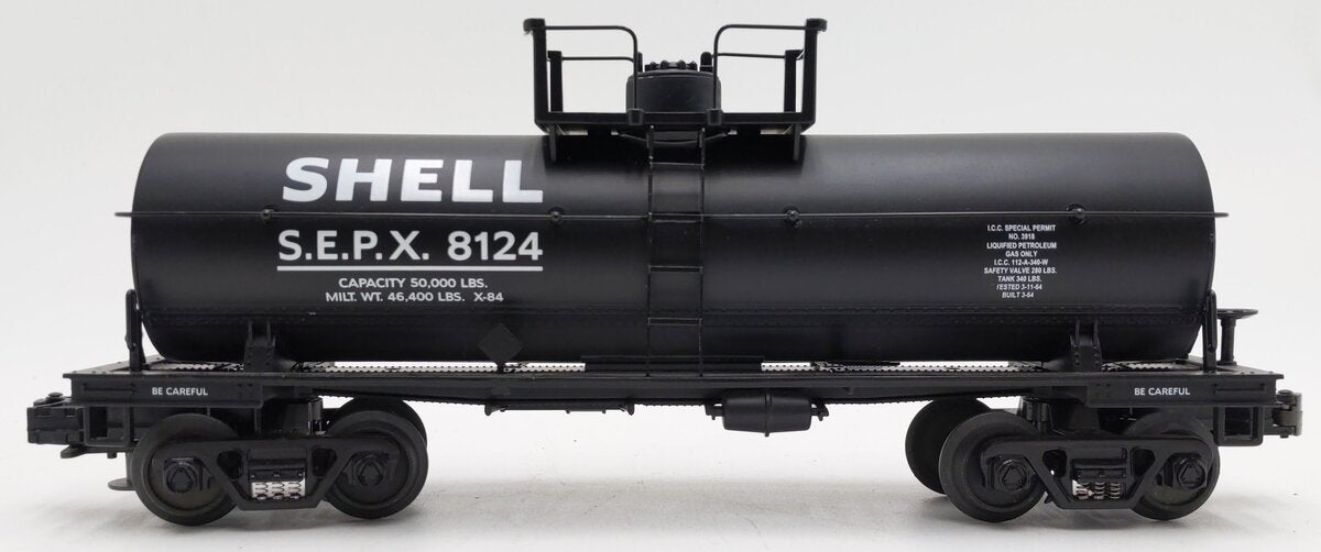 MTH 30-8101 O Gauge Shell Diecast Single Dome Tank Car #8124 EX