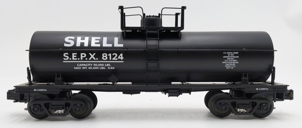 MTH 30-8101 O Gauge Shell Diecast Single Dome Tank Car #8124 EX