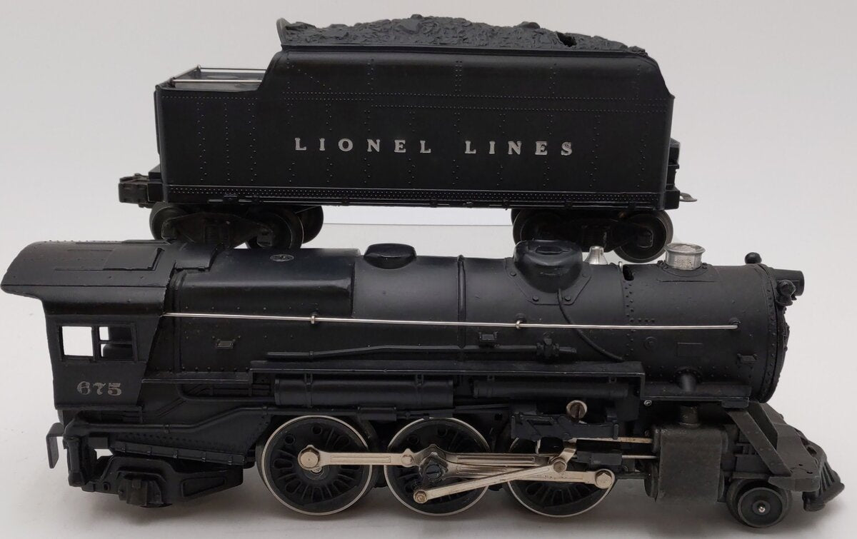 Lionel 675 Vintage O 2-6-2 K-4 Pacific Diecast Steam Locomotive & 2466WX Tender