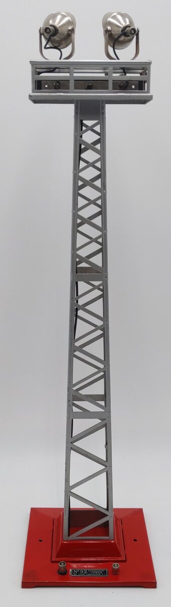 Lionel 92 Vintage Standard Gauge Tall Dual Light Floodlight Tower VG