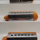 Lionel Vintage O 1700E, 1701 and 1702 Orange Junior Streamline Set VG
